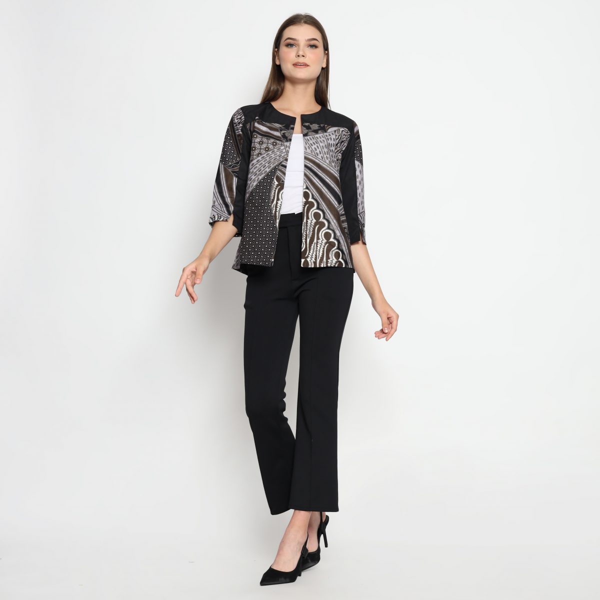 Arleta Blazer Purple Black - Image 7