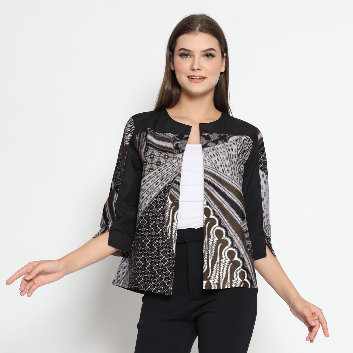 Arleta Blazer Purple Black - Image 5