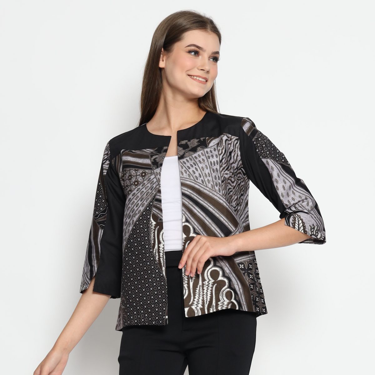 Arleta Blazer Purple Black - Image 4