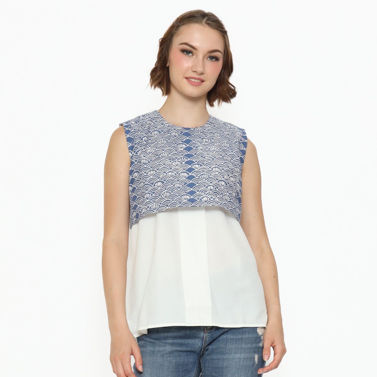 Bernadette Blouse Steel Blue - Image 5