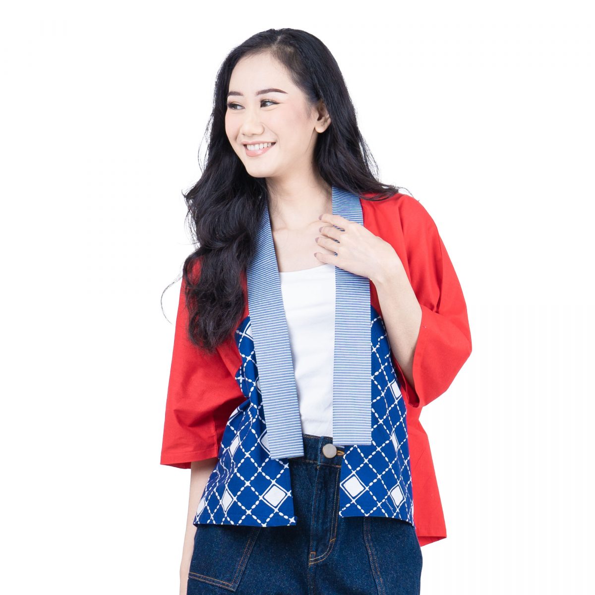 Lindsey Blazer Navy Red