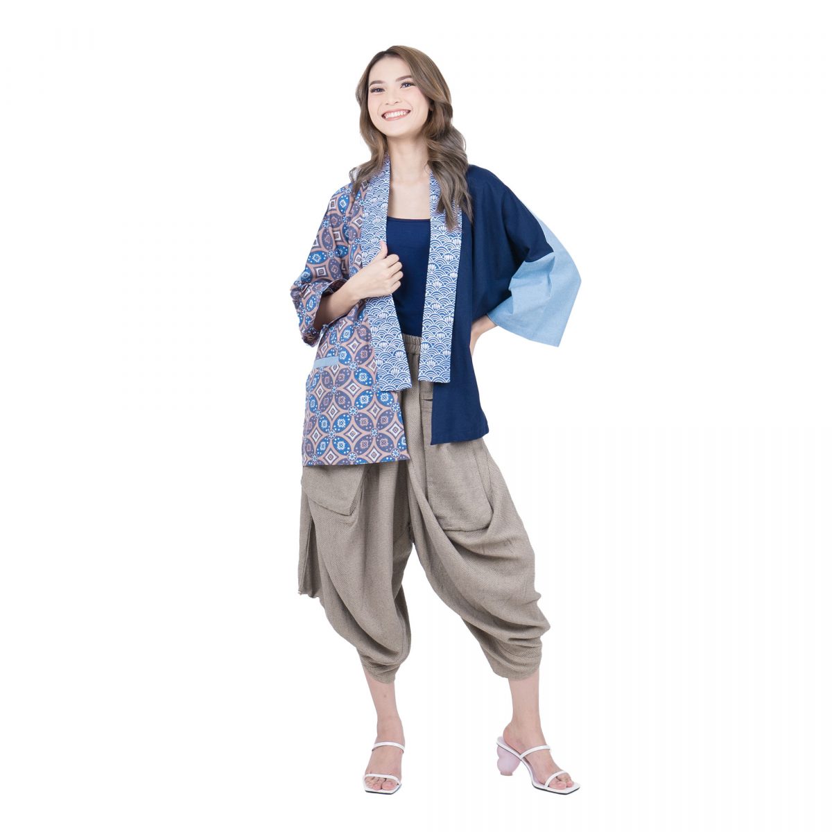 Tatiana Blazer Navy Brown - Image 6