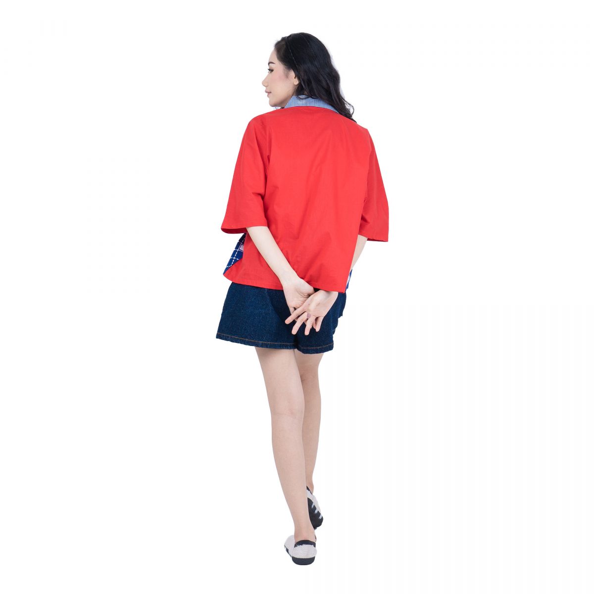 Lindsey Blazer Navy Red - Image 5