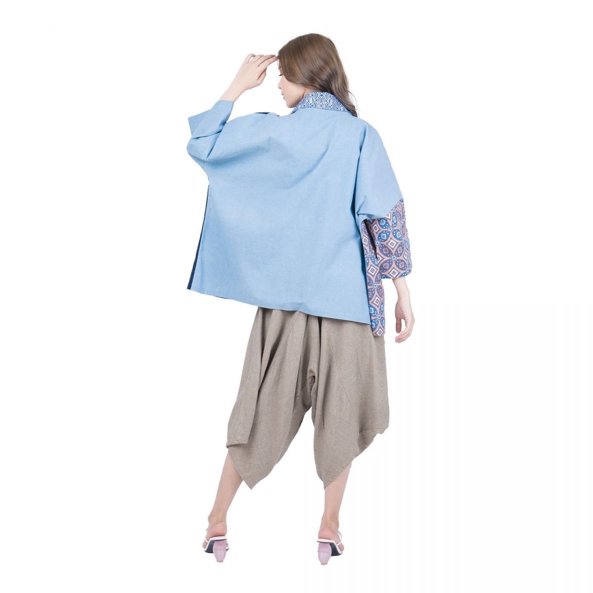Tatiana Blazer Navy Brown - Image 5