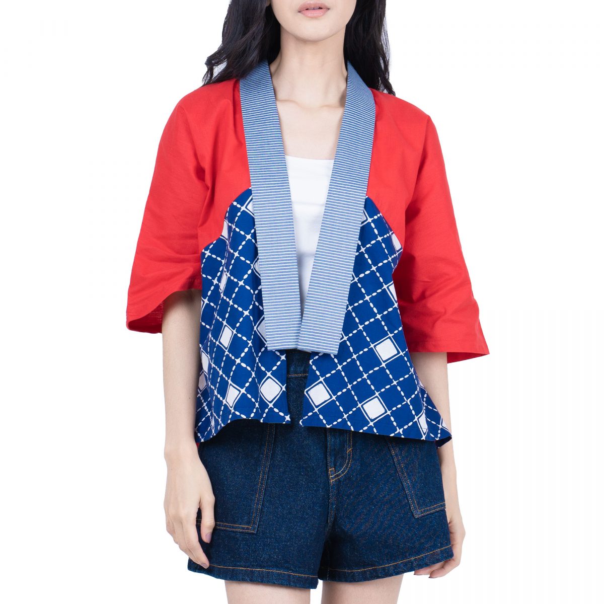 Lindsey Blazer Navy Red - Image 2