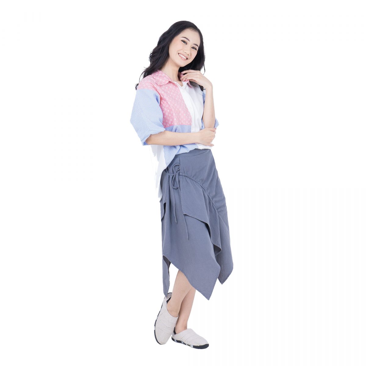 Levita Shirt Pink Blue - Image 3
