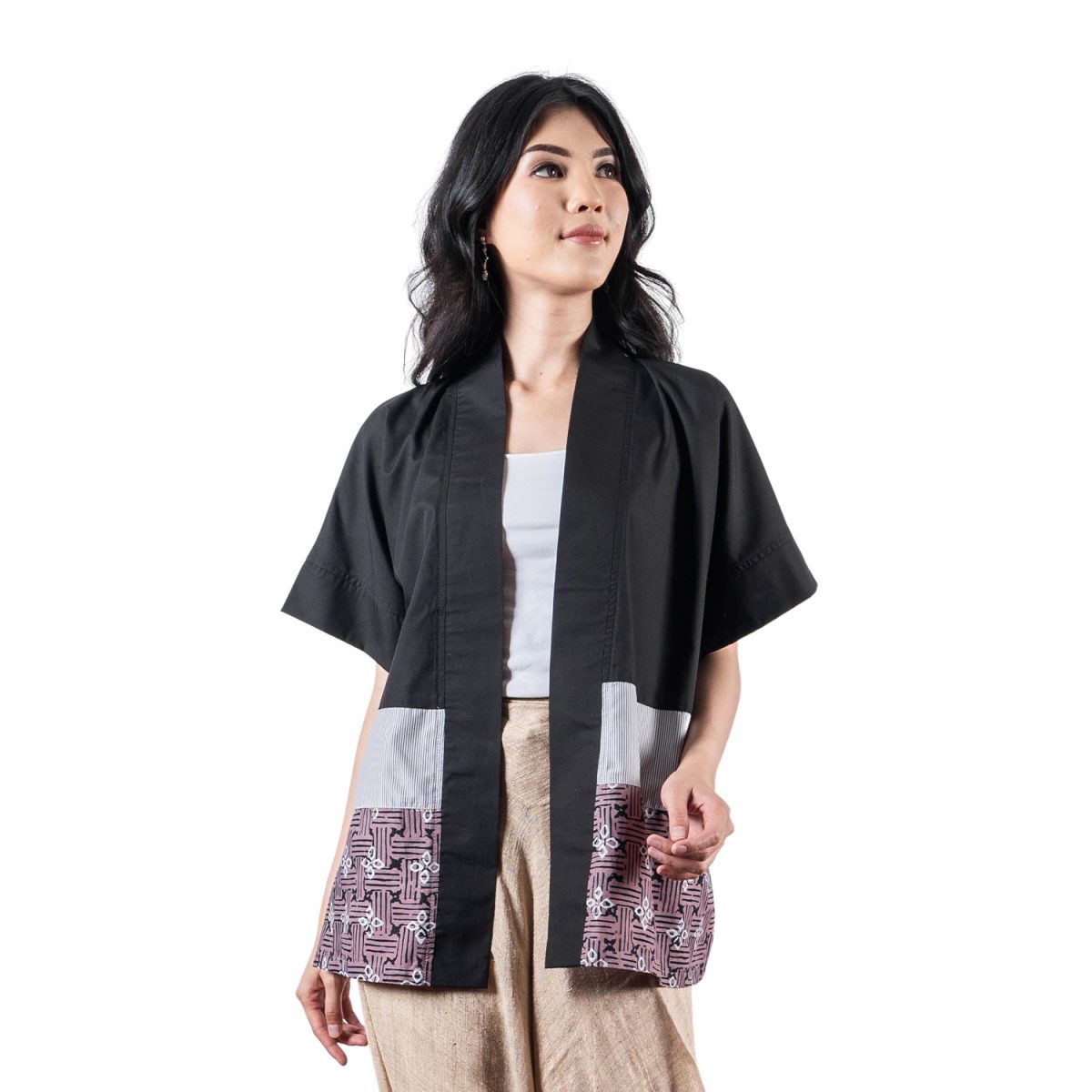 Moderna Blazer Black Purple