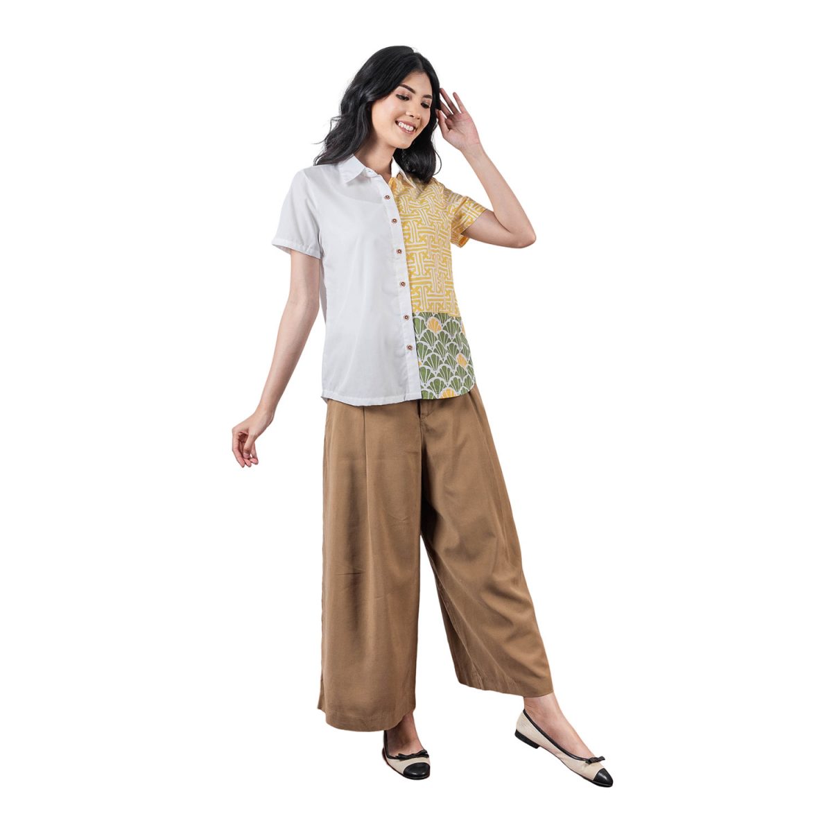 Agnes Shirt Yellow Green - Image 4