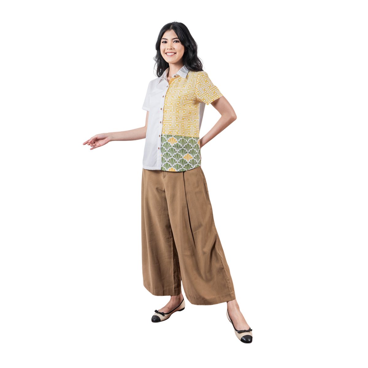 Agnes Shirt Yellow Green - Image 3