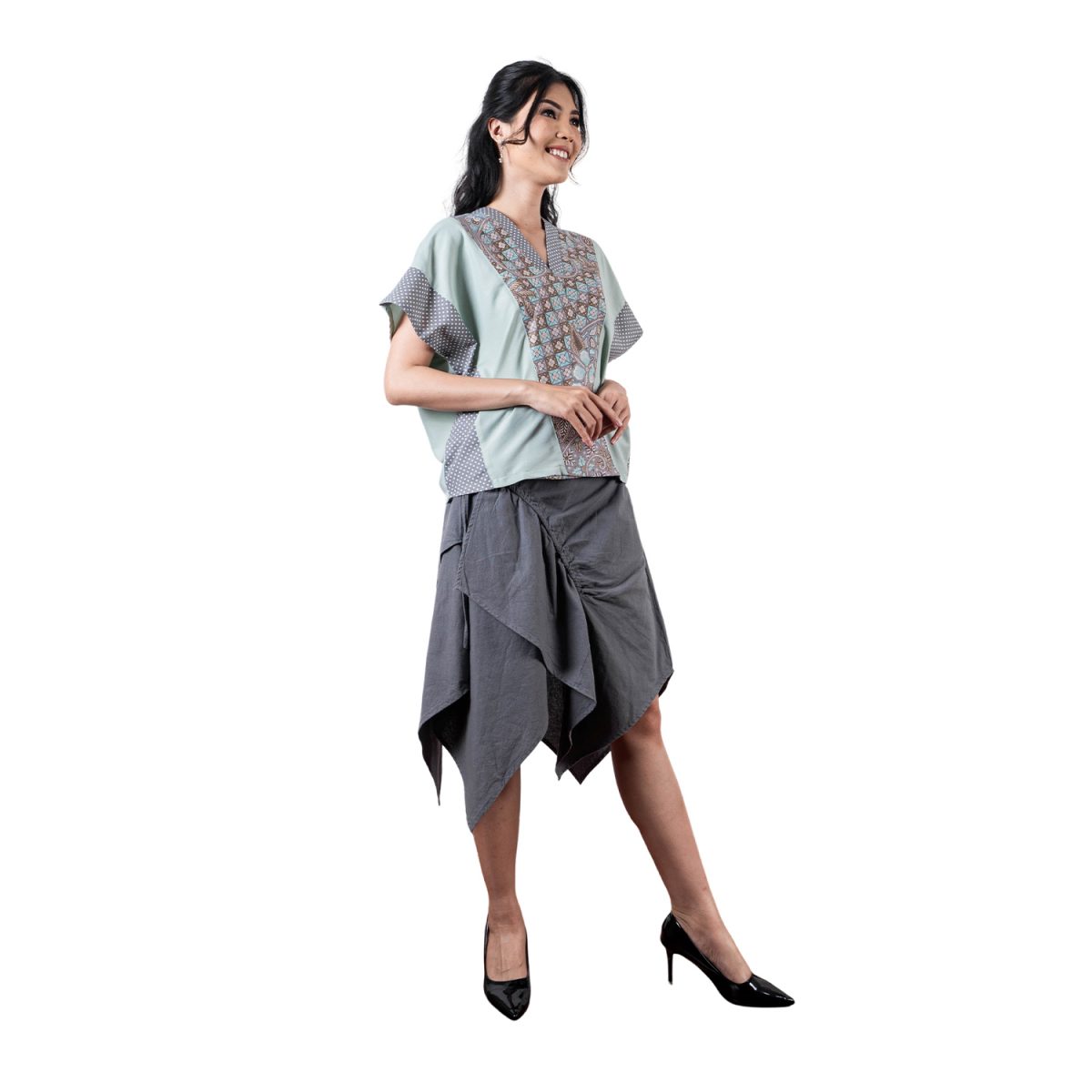 Rosalind Blouse Green - Image 3