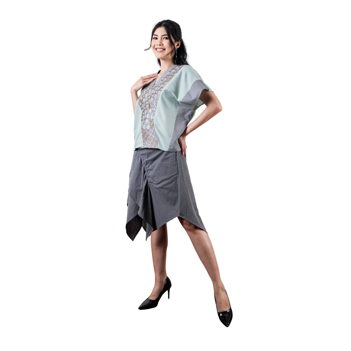 Rosalind Blouse Green - Image 4