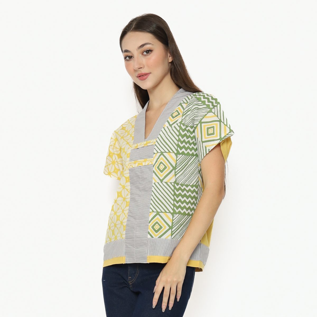 Inara Blouse Yellow Green - Image 3