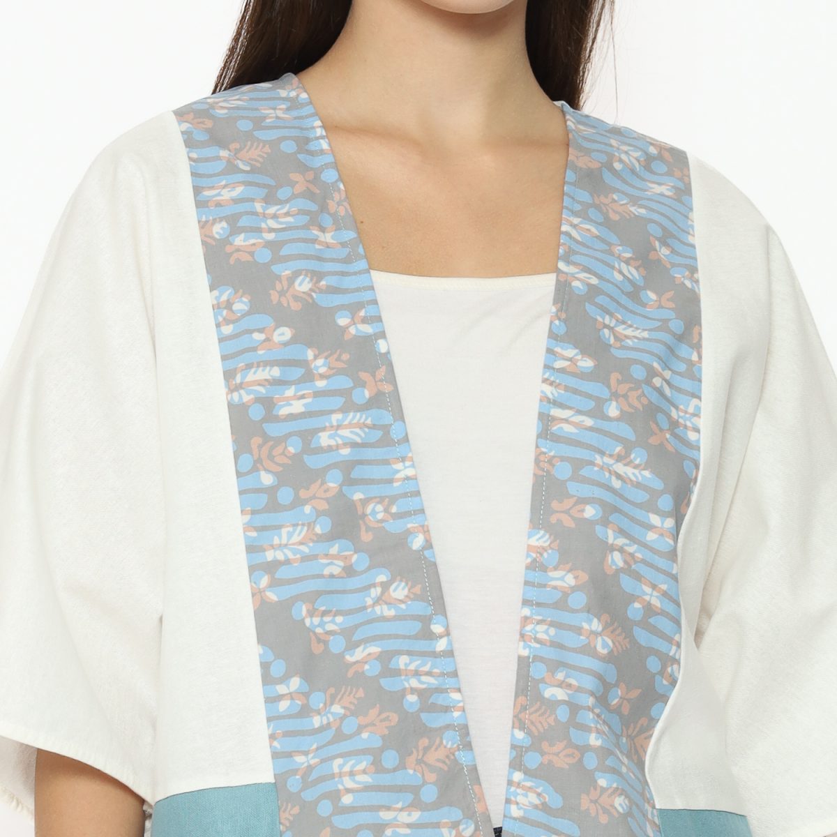 RR Blazer Cream Blue - Image 2