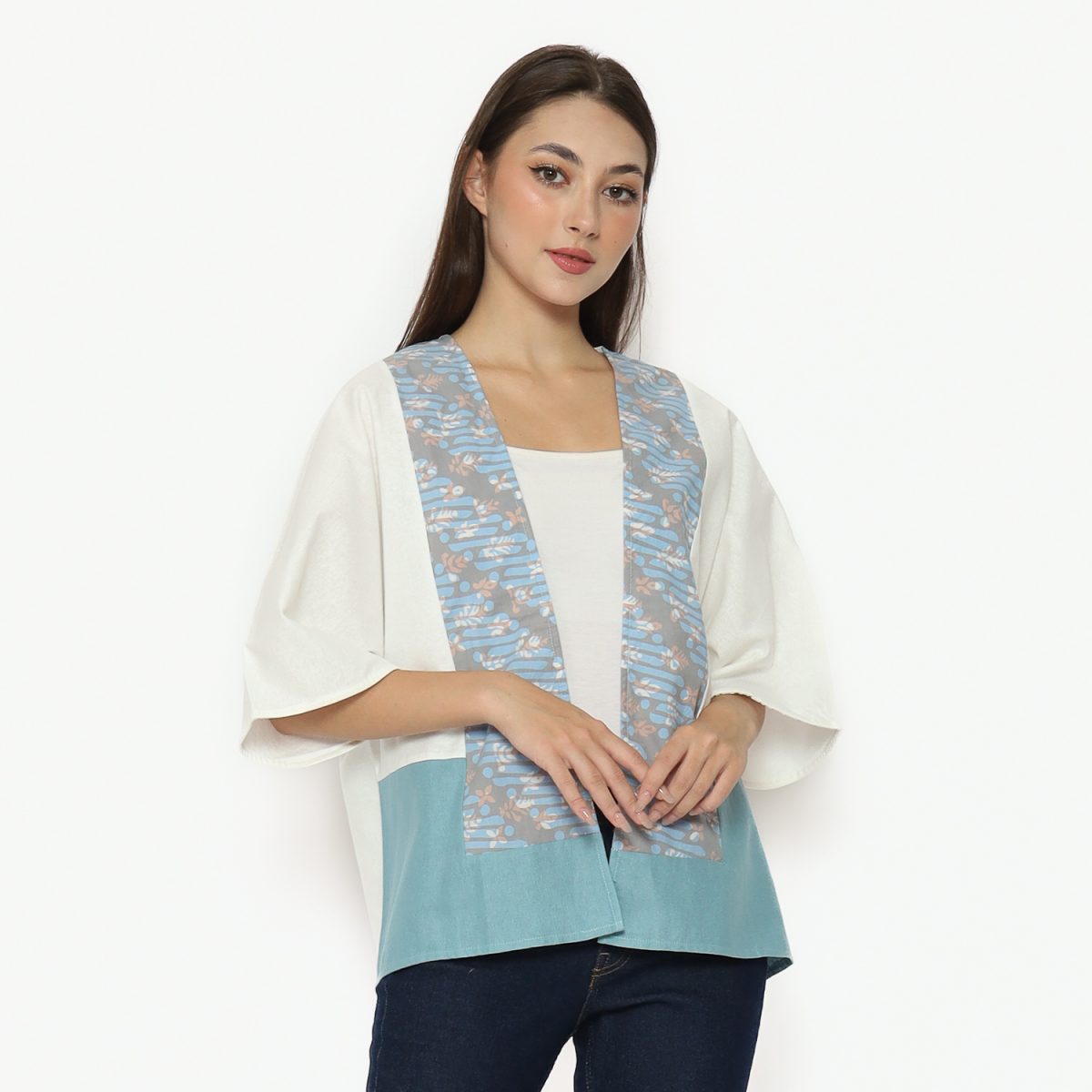 RR Blazer Cream Blue