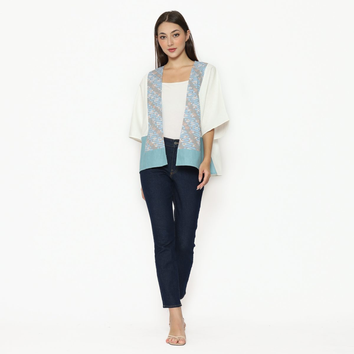 RR Blazer Cream Blue - Image 7