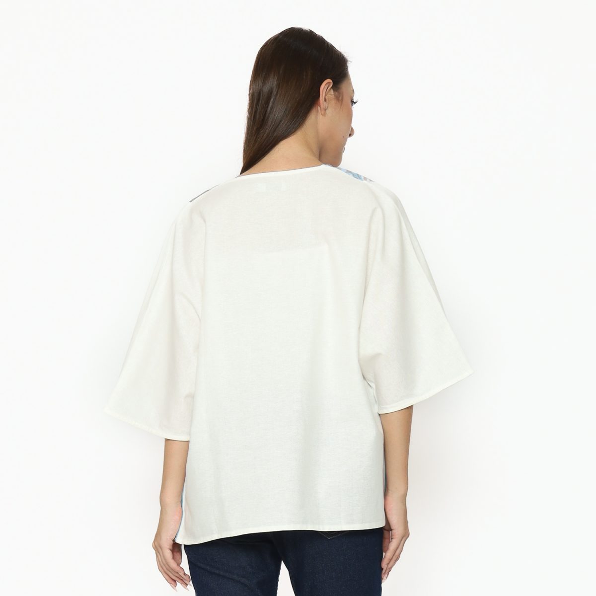 RR Blazer Cream Blue - Image 6