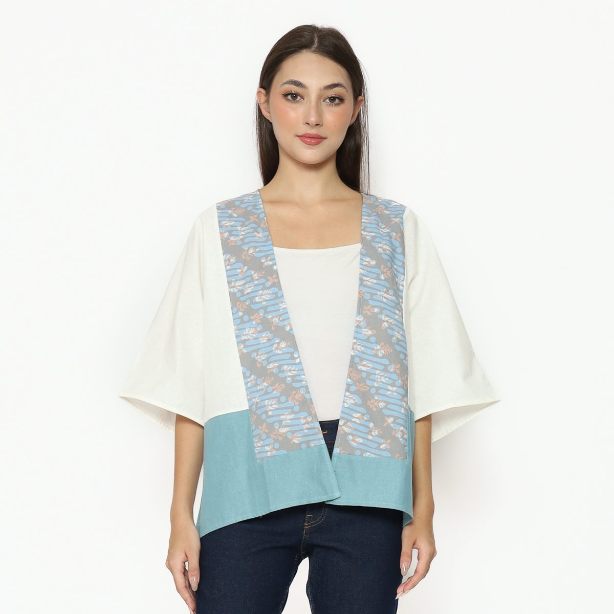 RR Blazer Cream Blue - Image 5