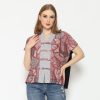 Olivia Blouse Pink Black