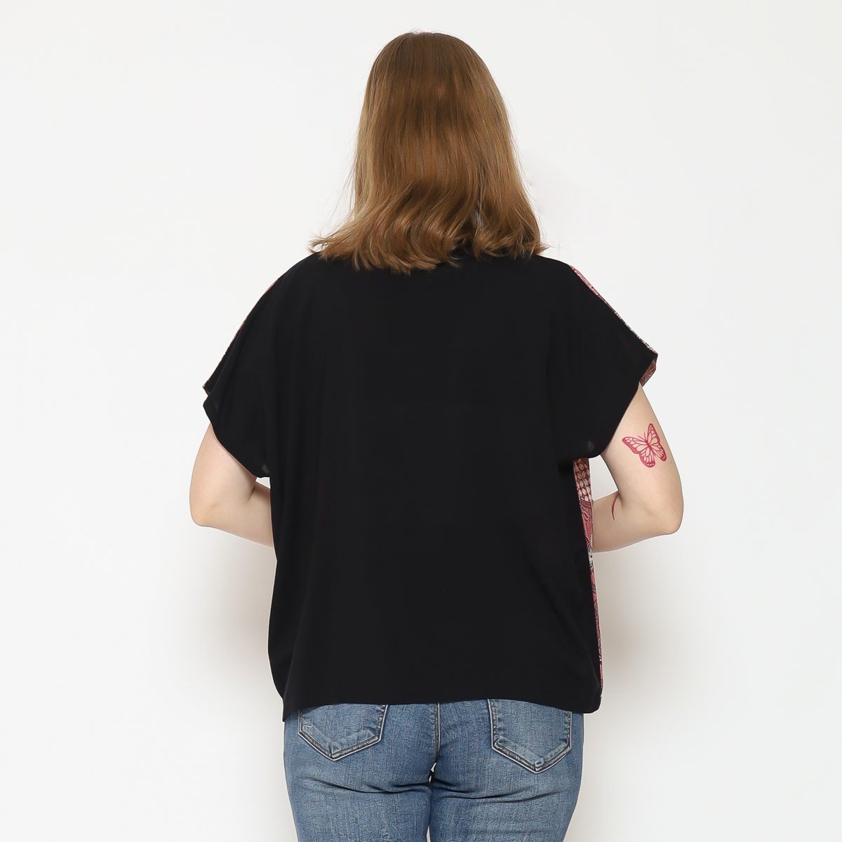 Olivia Blouse Pink Black - Image 6