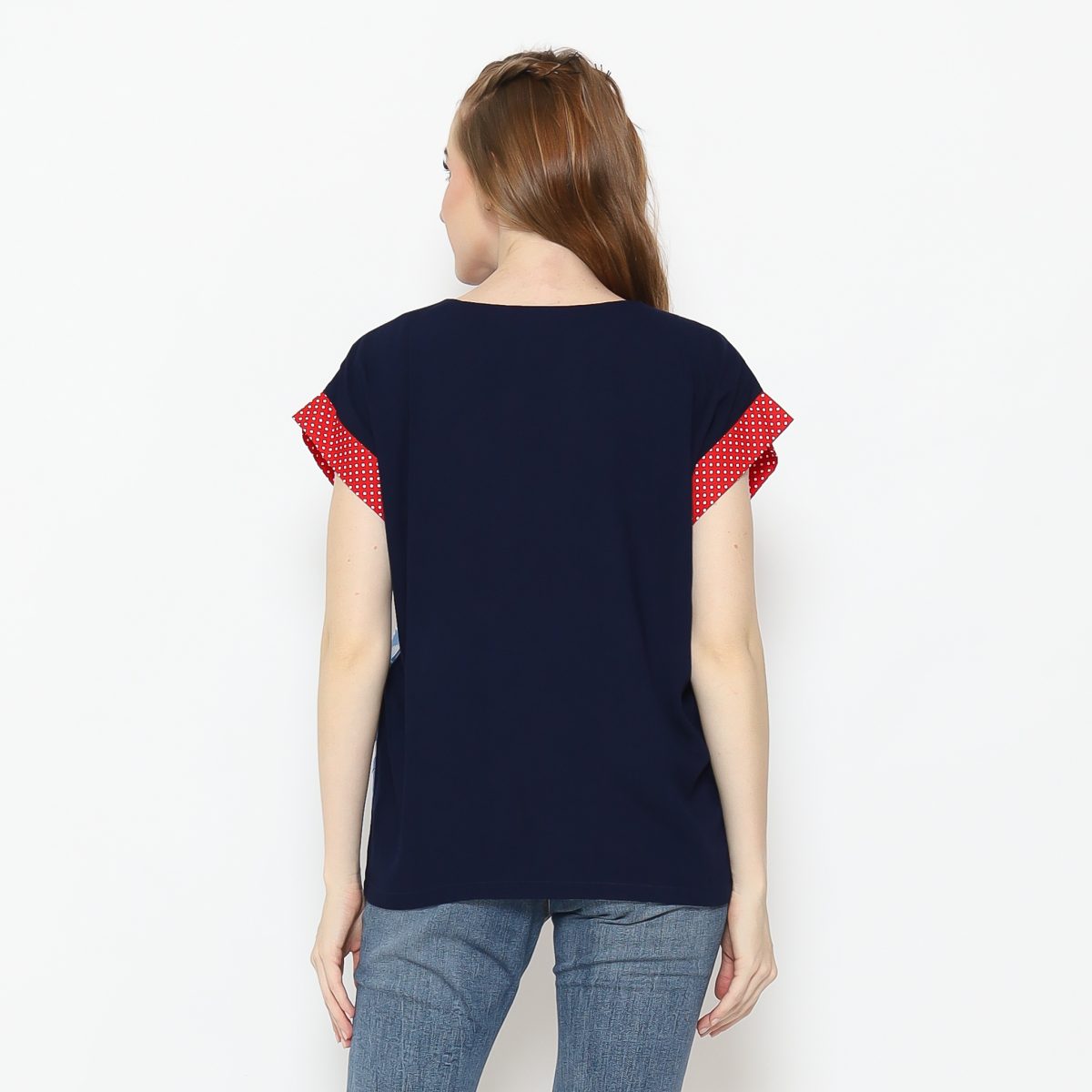 Irina Blouse Navy Blue - Image 5