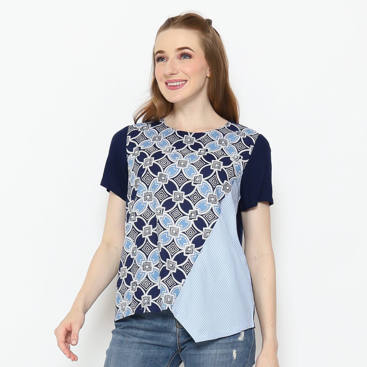 Lola Blouse Navy