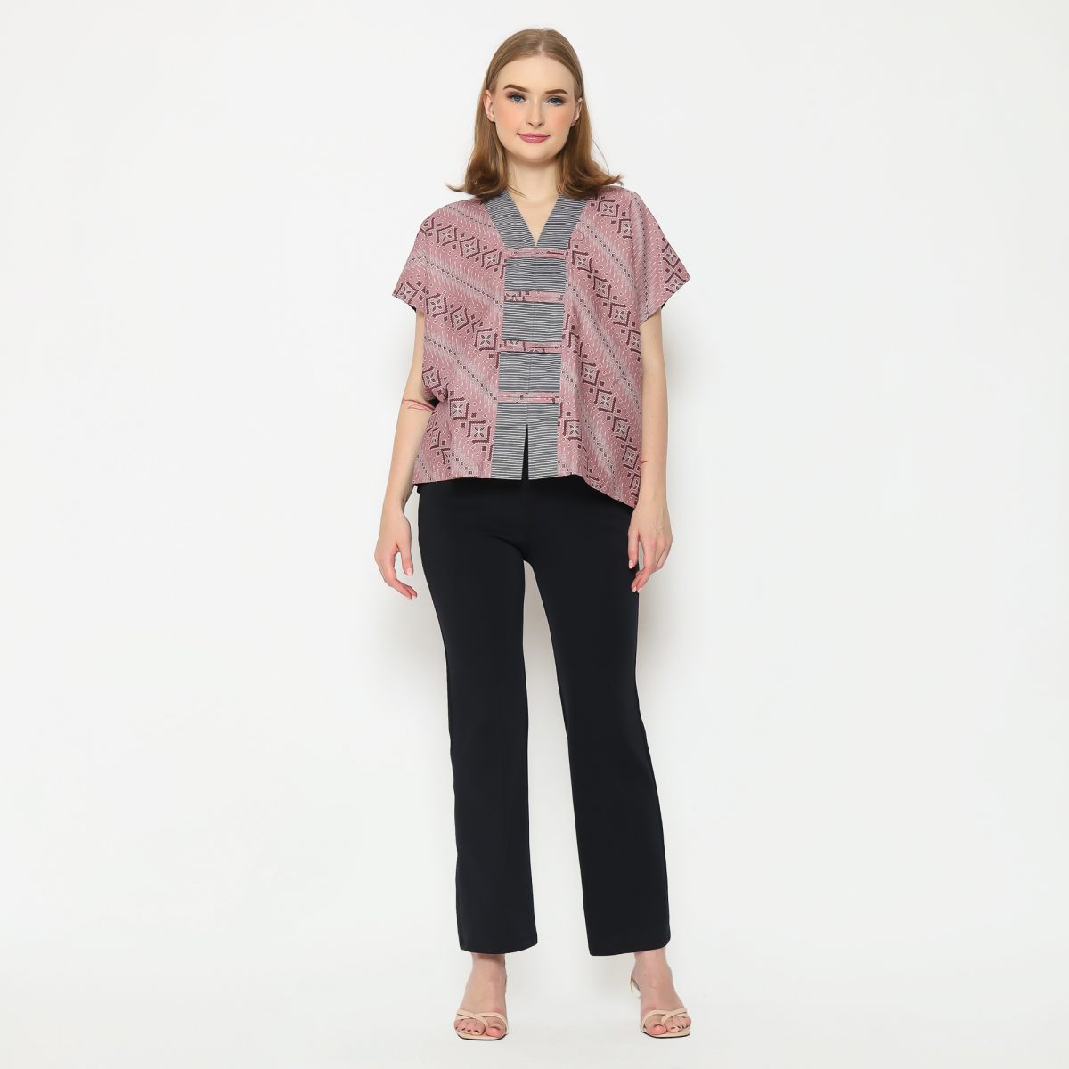Olivia Blouse Dusty Pink - Image 9