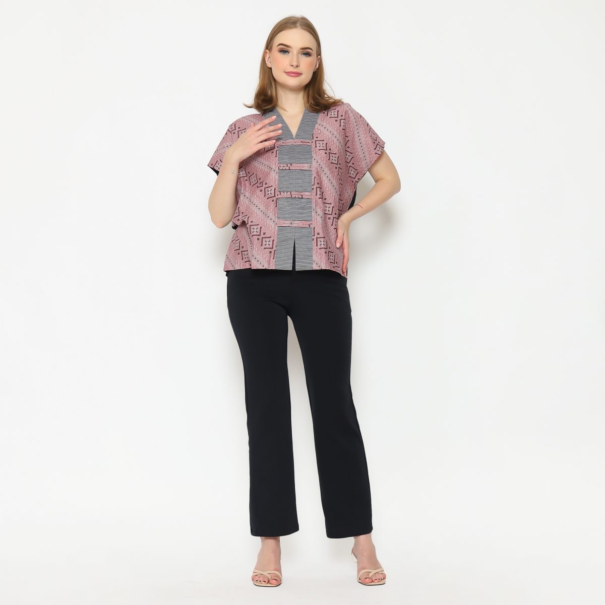 Olivia Blouse Dusty Pink - Image 8