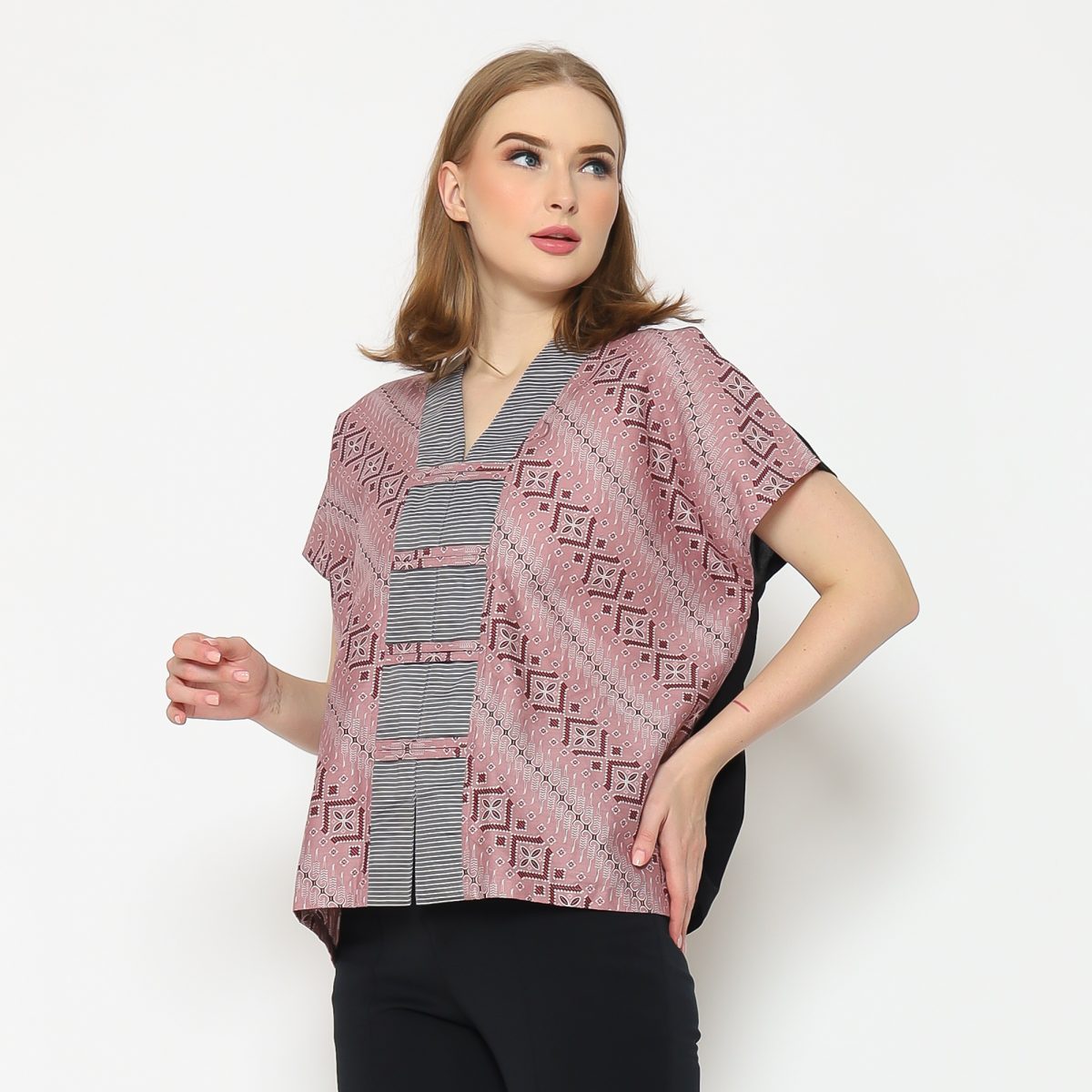 Olivia Blouse Dusty Pink - Image 3