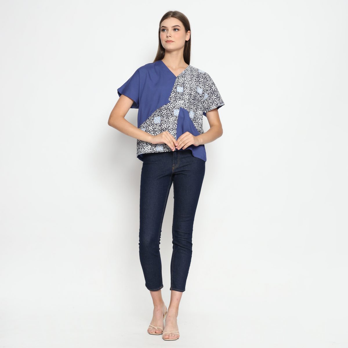 Alexis Blouse Navy Blue - Image 7