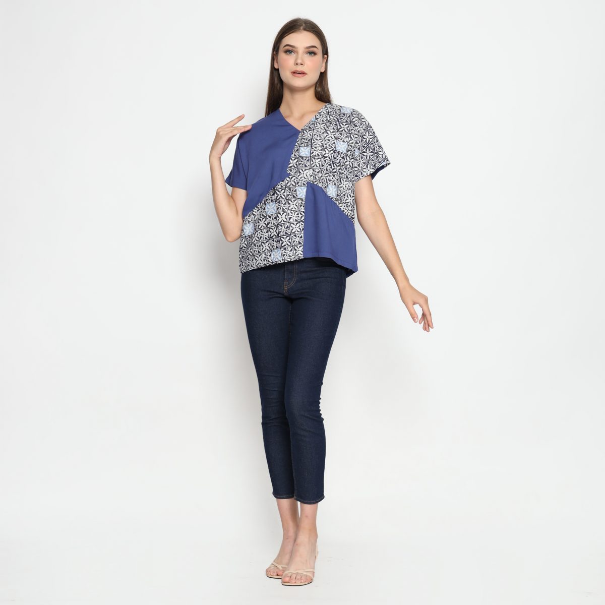 Alexis Blouse Navy Blue - Image 6