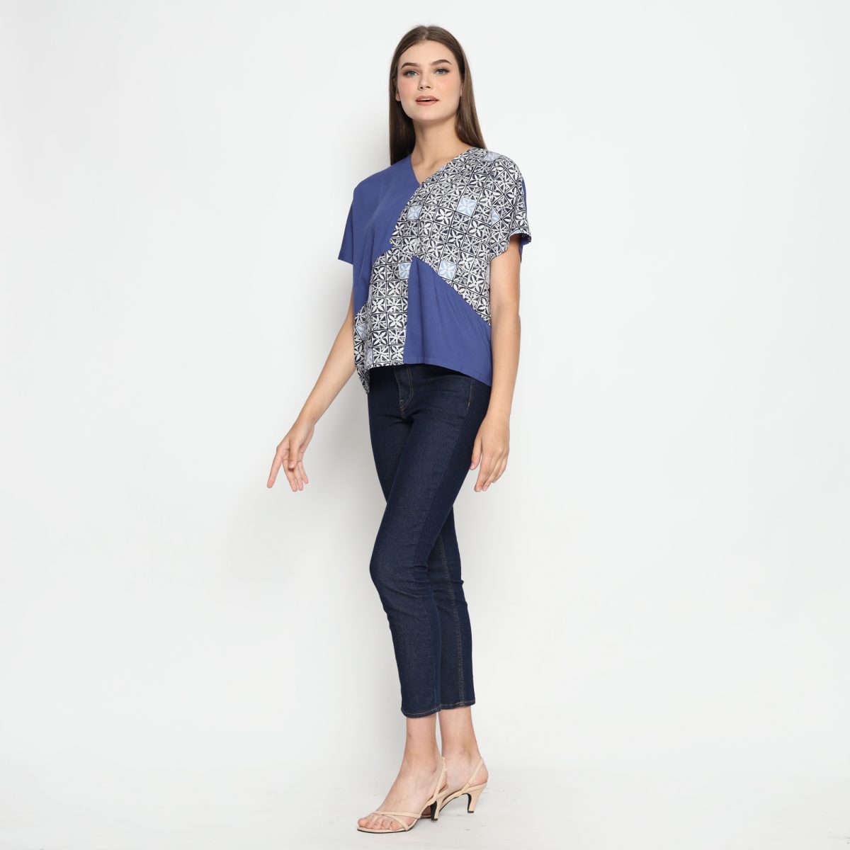 Alexis Blouse Navy Blue - Image 5