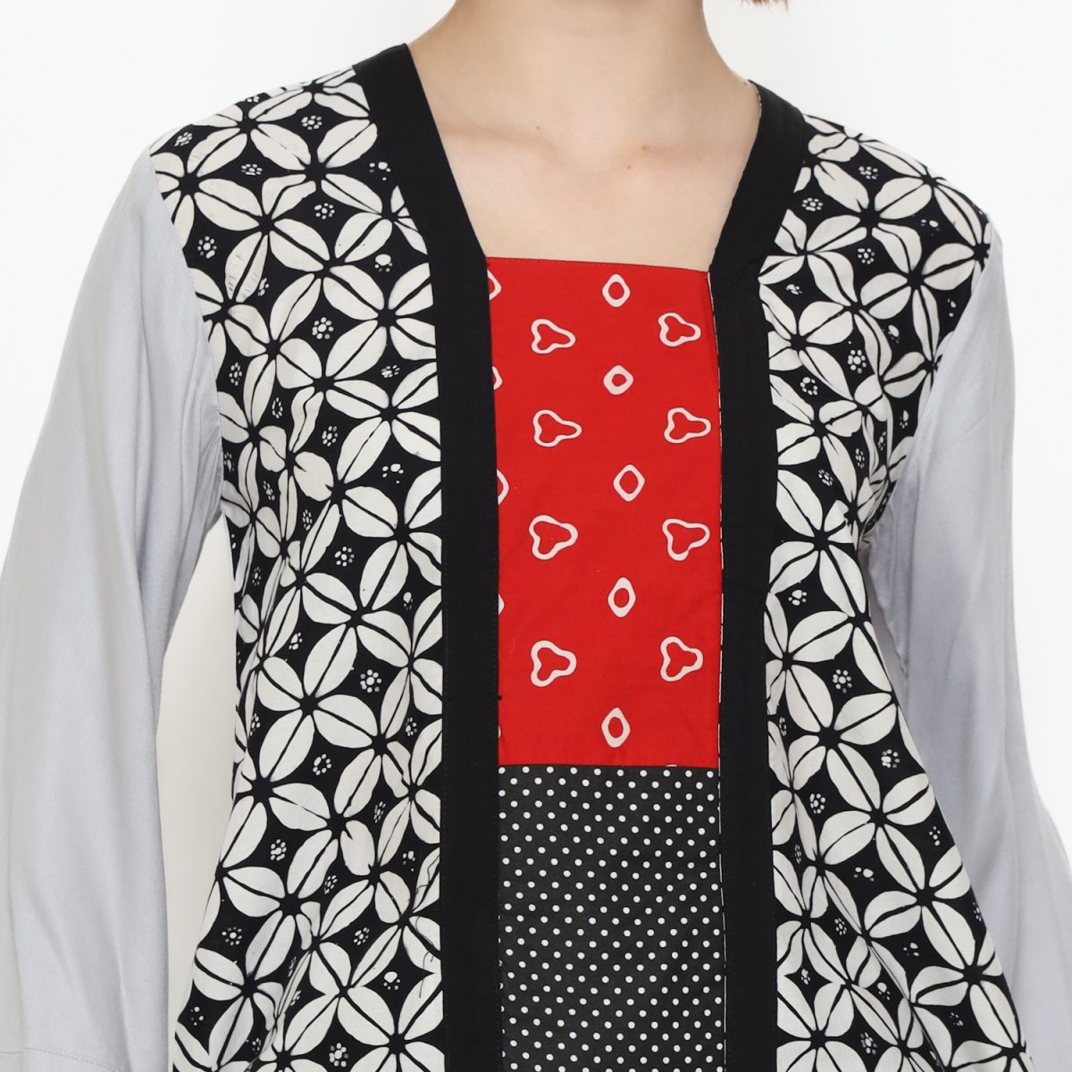 Valerie Blouse Kawung Black - Image 2