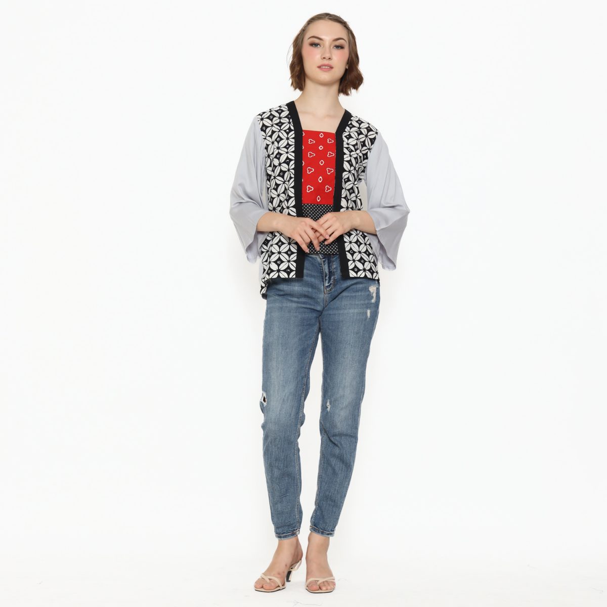 Valerie Blouse Kawung Black - Image 6