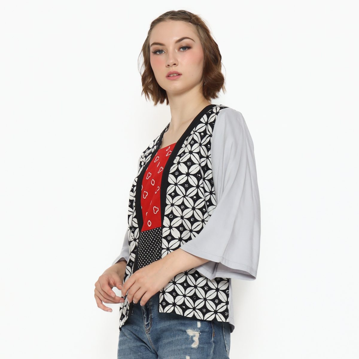 Valerie Blouse Kawung Black - Image 4
