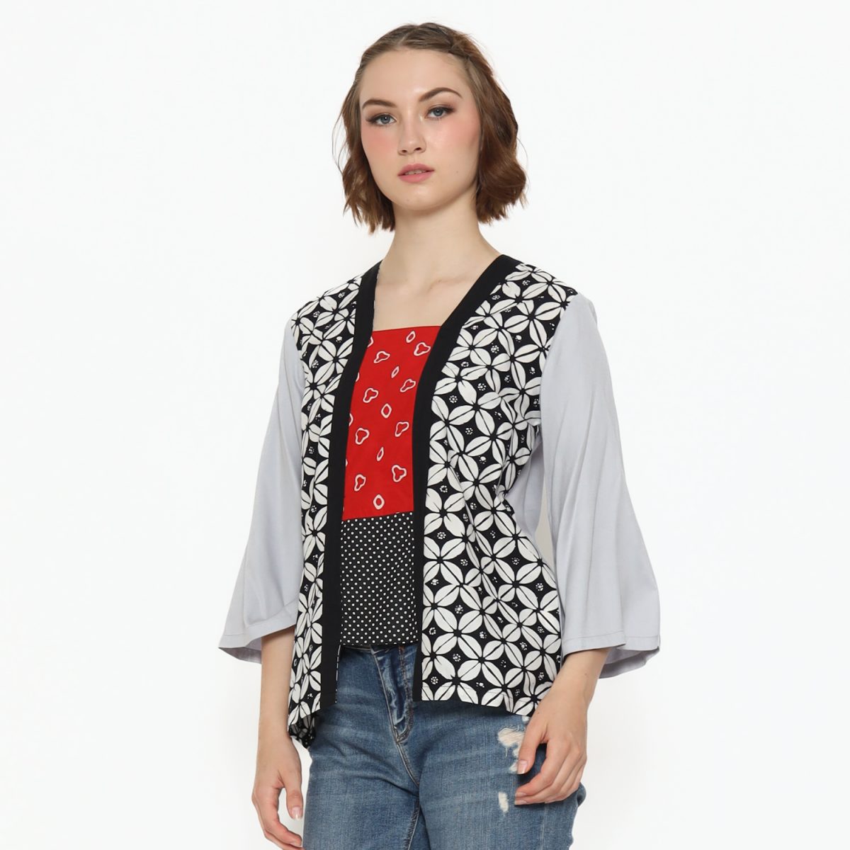 Valerie Blouse Kawung Black - Image 3