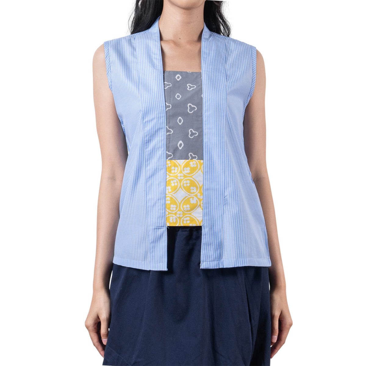 Harumi Blouse Stripe Blue - Image 2