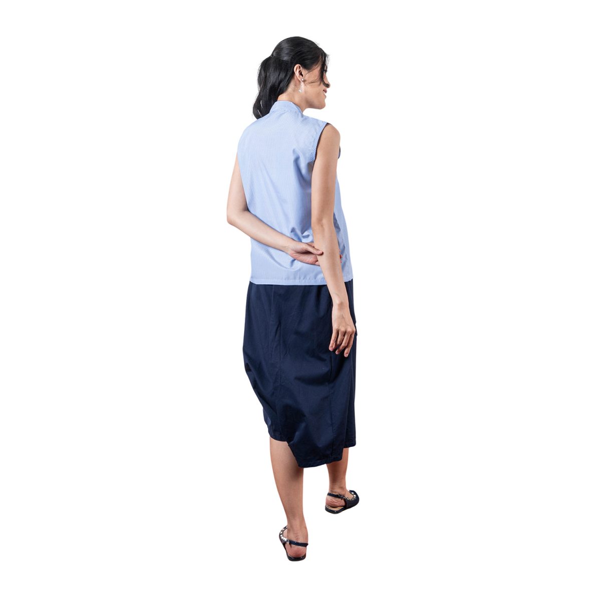 Harumi Blouse Stripe Blue - Image 5