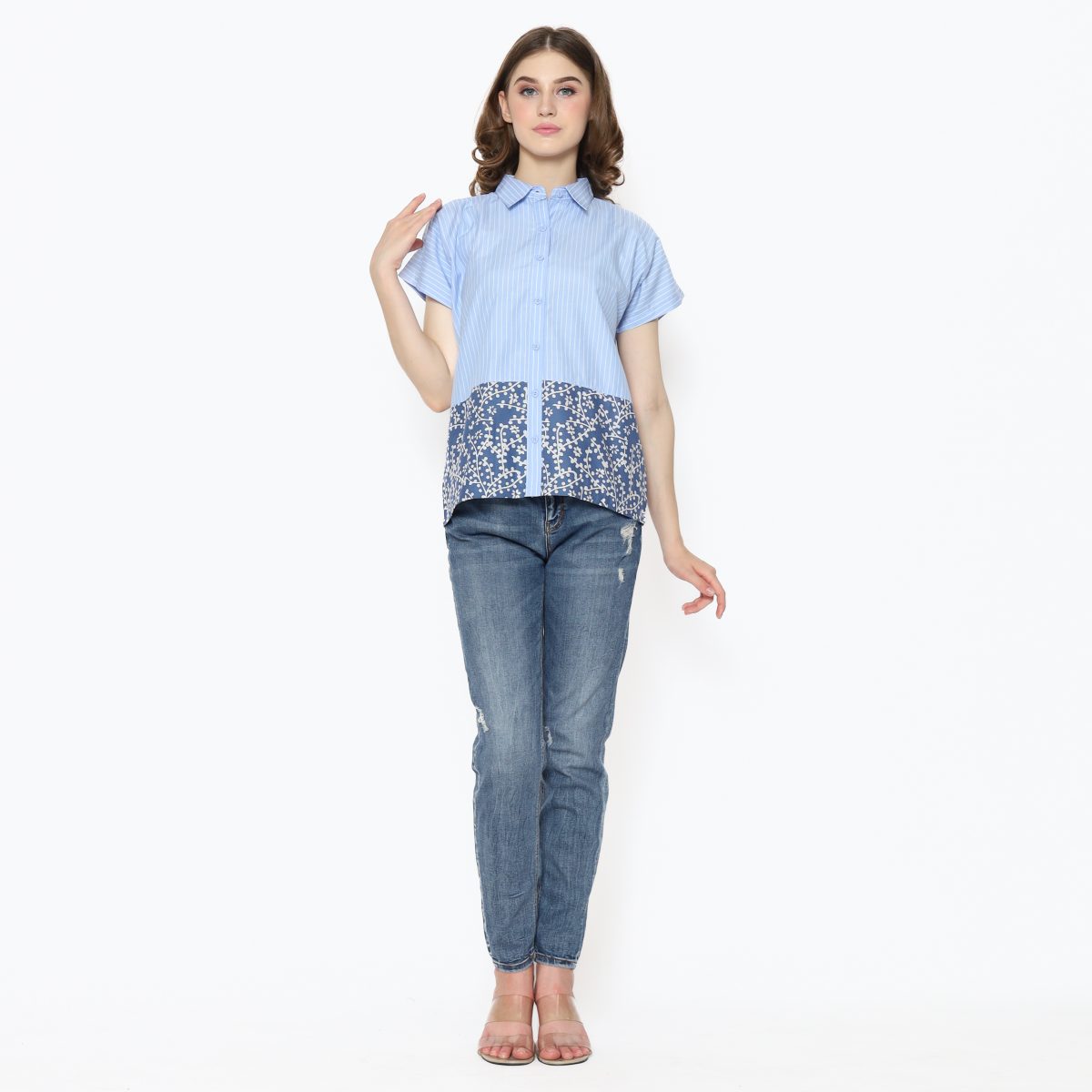 Clarrisa Shirt Blue - Image 7