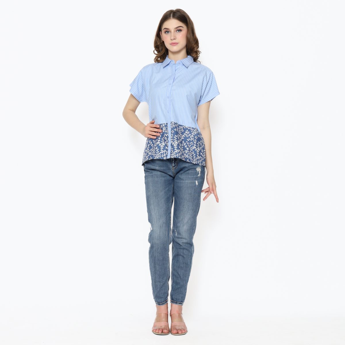 Clarrisa Shirt Blue - Image 6