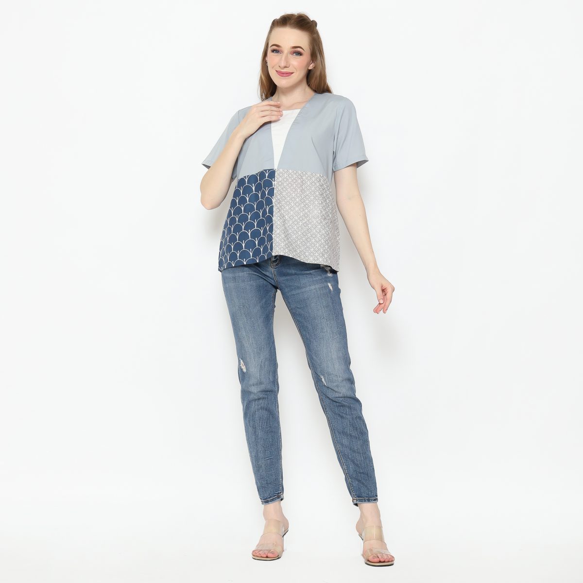 Nikita Blouse Grey - Image 7