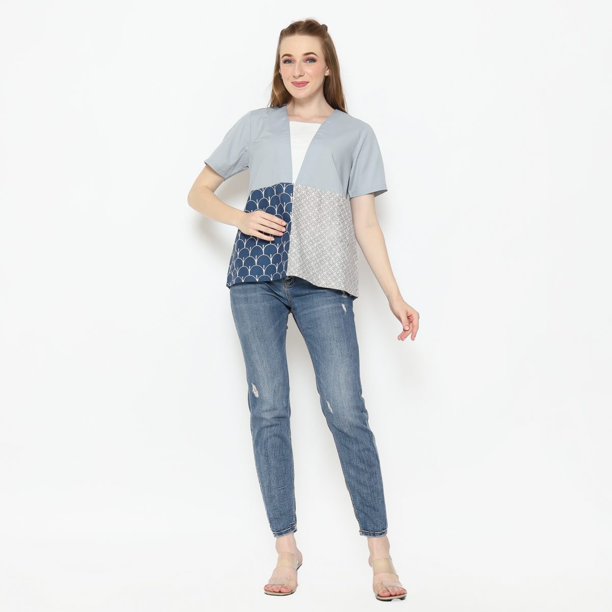 Nikita Blouse Grey - Image 6