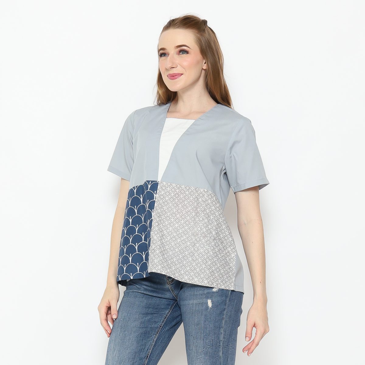 Nikita Blouse Grey - Image 4