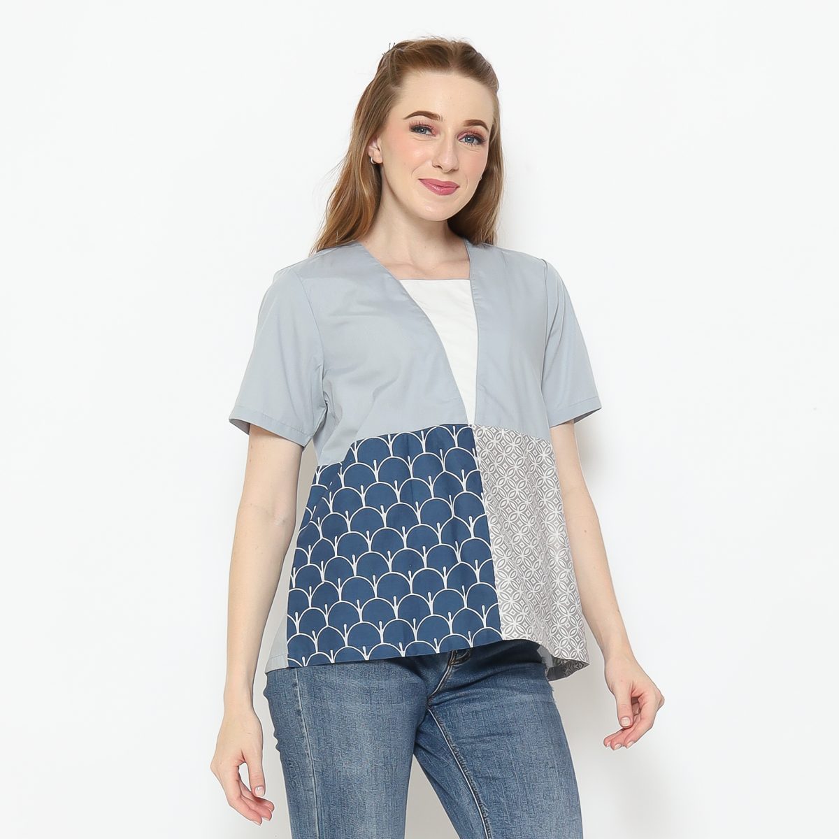 Nikita Blouse Grey - Image 3