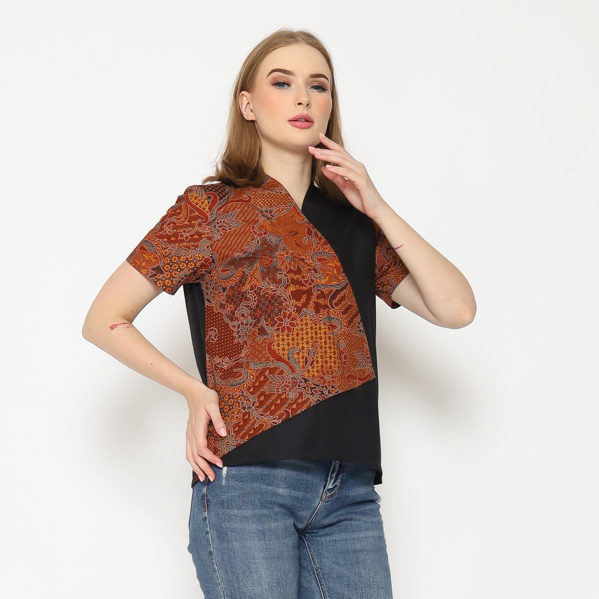 Leslie Blouse Brown - Image 3