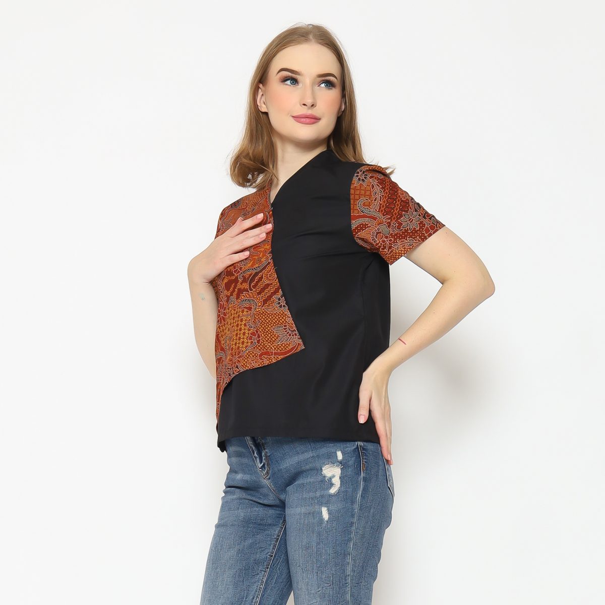 Leslie Blouse Brown - Image 4