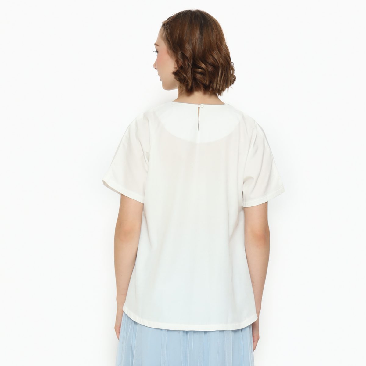 Berry Blouse Cream Blue - Image 5