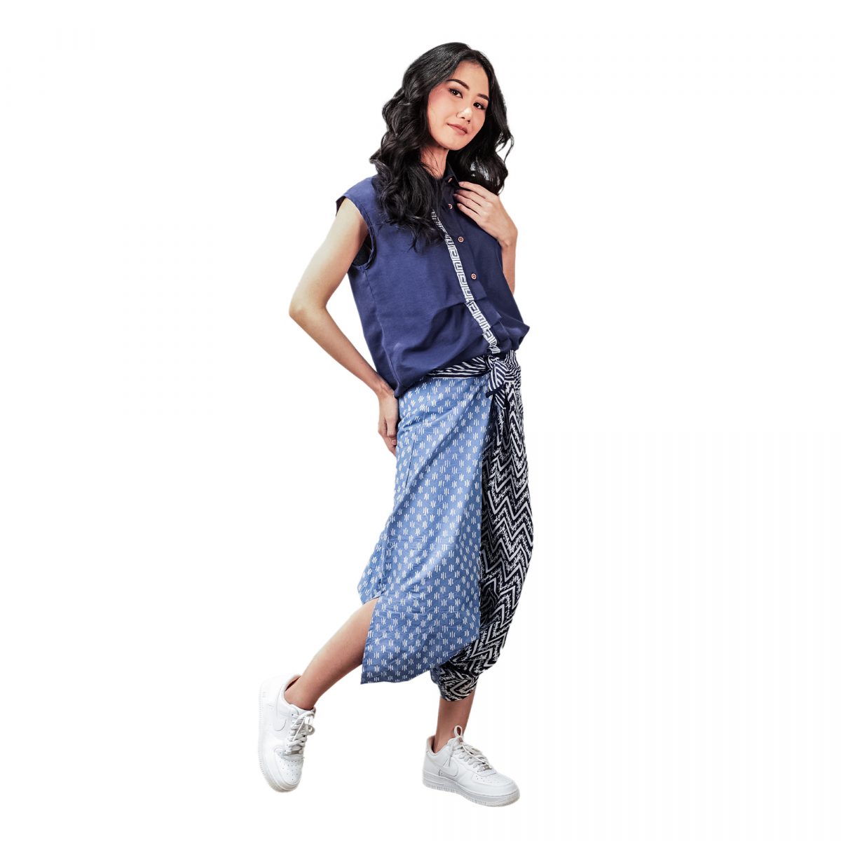 Aiko Shirt Navy - Image 3