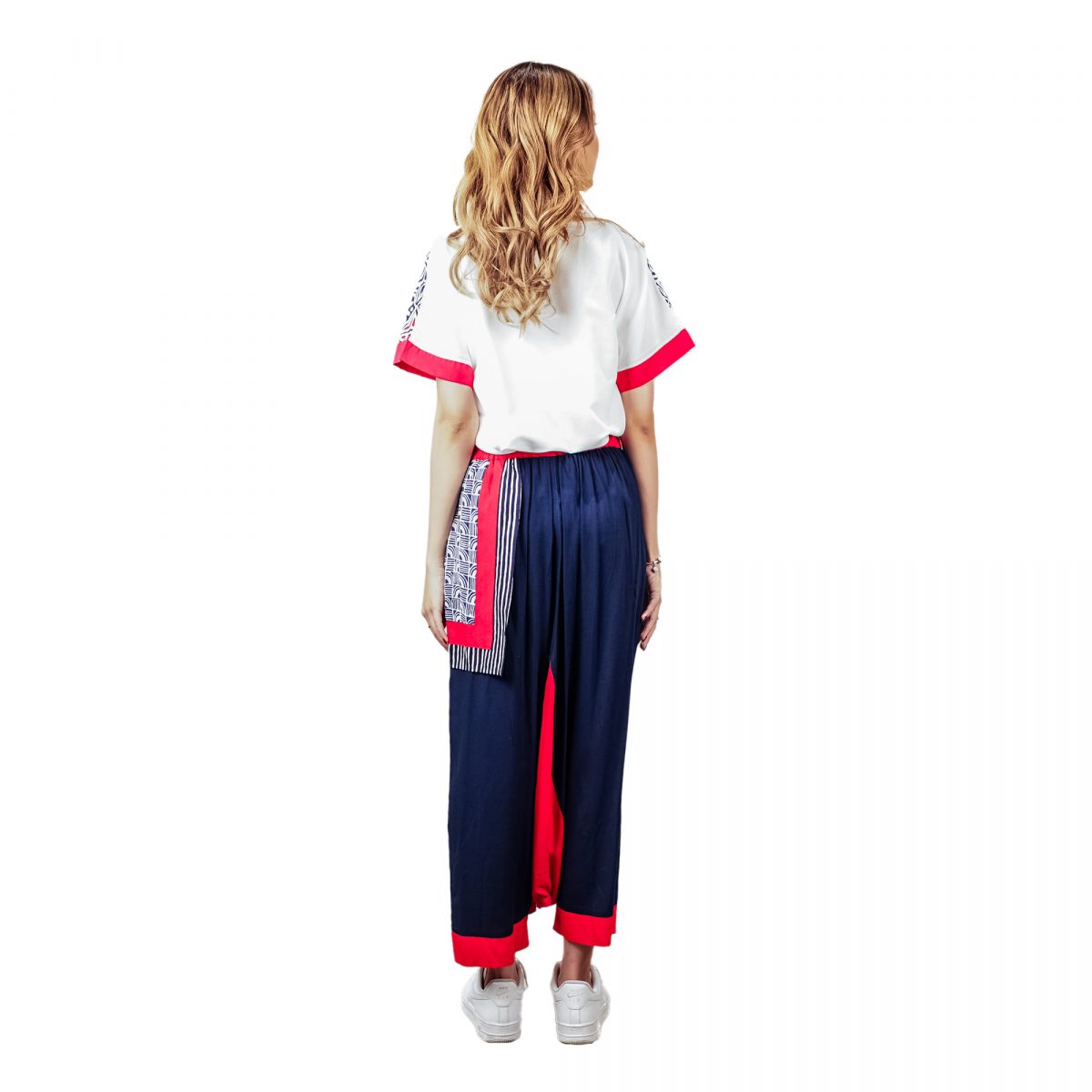Yunita Blouse Navy Red - Image 5