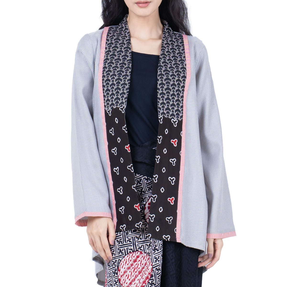 Saverine Blazer Black Grey - Image 2