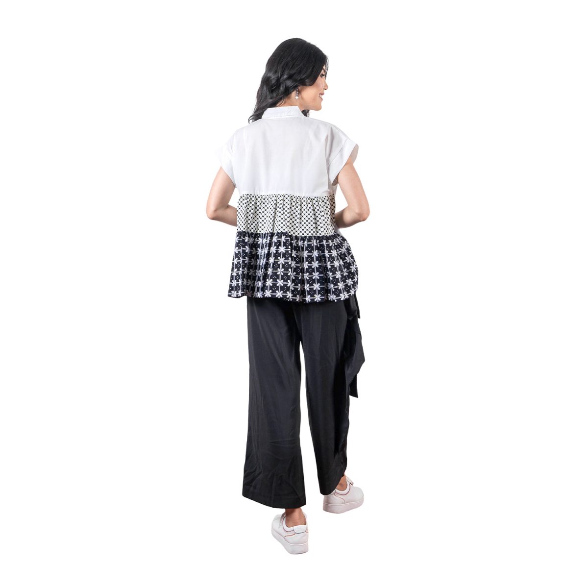 Layer Shirt White Black - Image 5